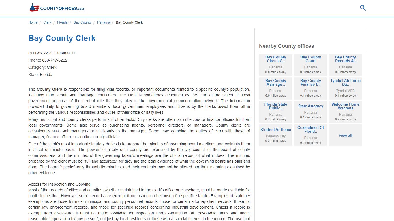 Bay County Clerk